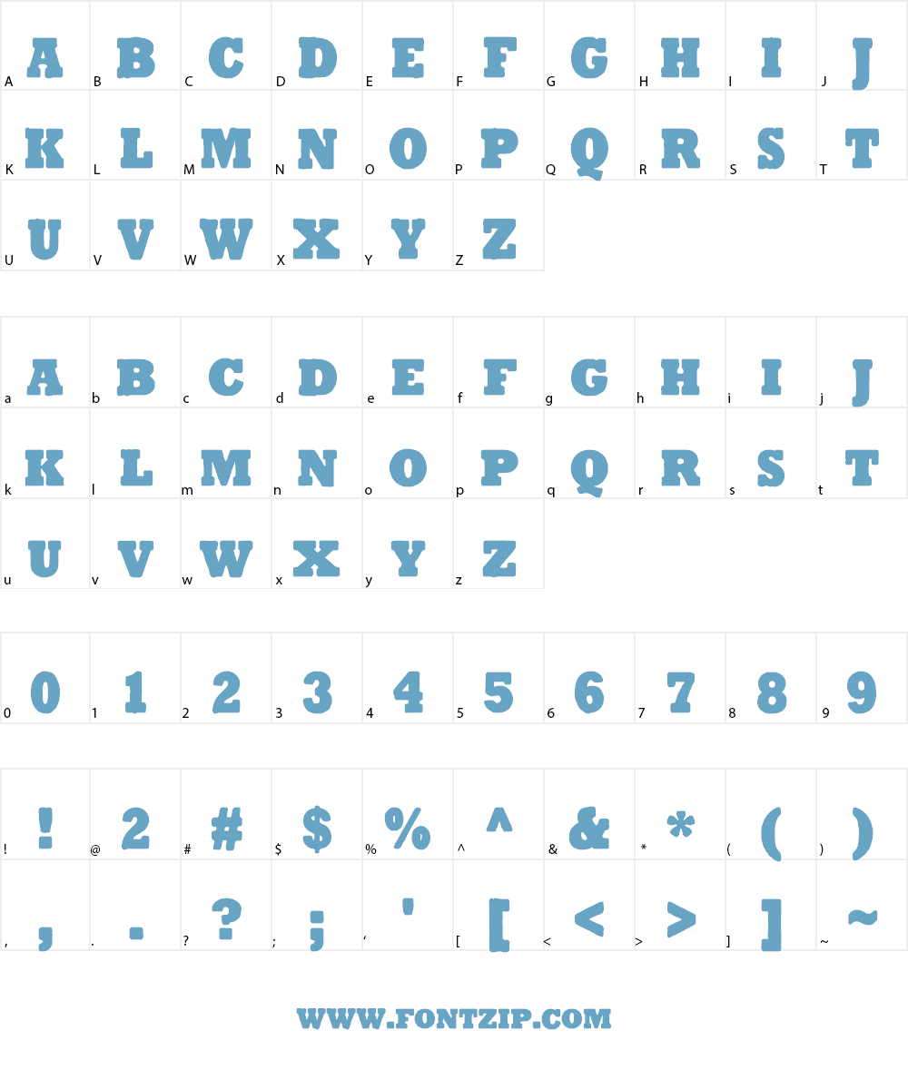 Tender Goliath Font Character